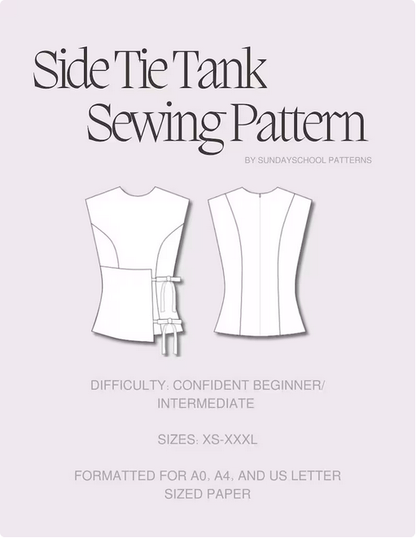 Side Tie Tank Pattern | All sizes