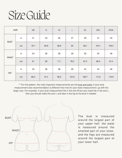 Side Tie Tank Pattern | All sizes